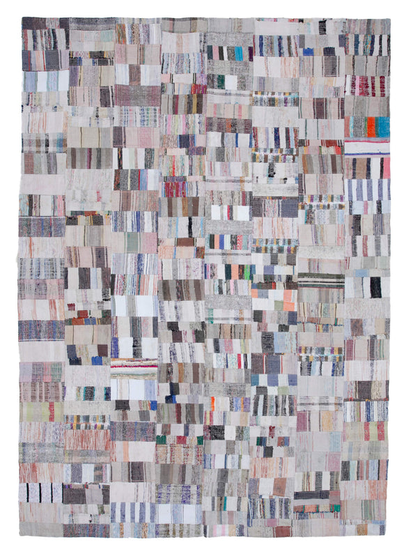 9x13 Multicolor Kilim Patchwork Rug - 30624