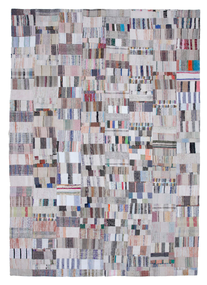 9x13 Multicolor Kilim Patchwork Rug - 30624