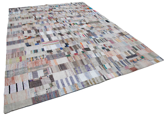 9x13 Multicolor Kilim Patchwork Rug - 30624