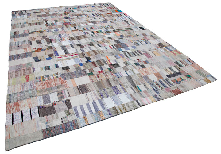 9x13 Multicolor Kilim Patchwork Rug - 30624