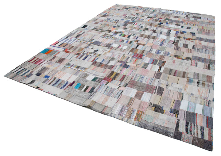 9x13 Multicolor Kilim Patchwork Rug - 30624