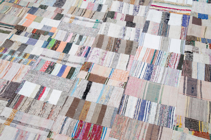 9x13 Multicolor Kilim Patchwork Rug - 30624