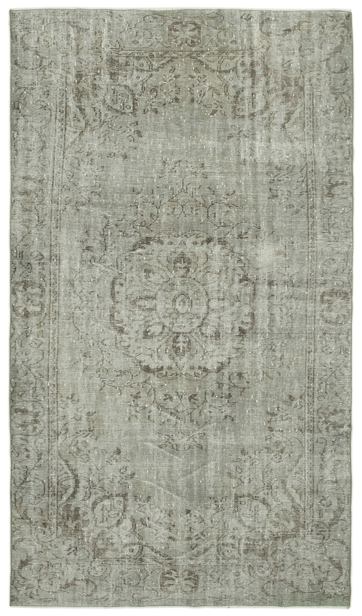 5x9 Grey Overdyed Rug - 30635