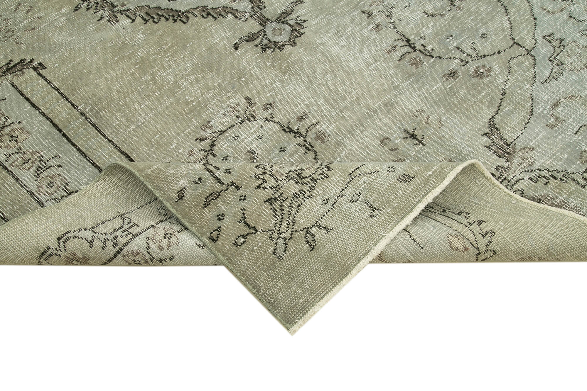 6x9 Grey Overdyed Rug - 30770