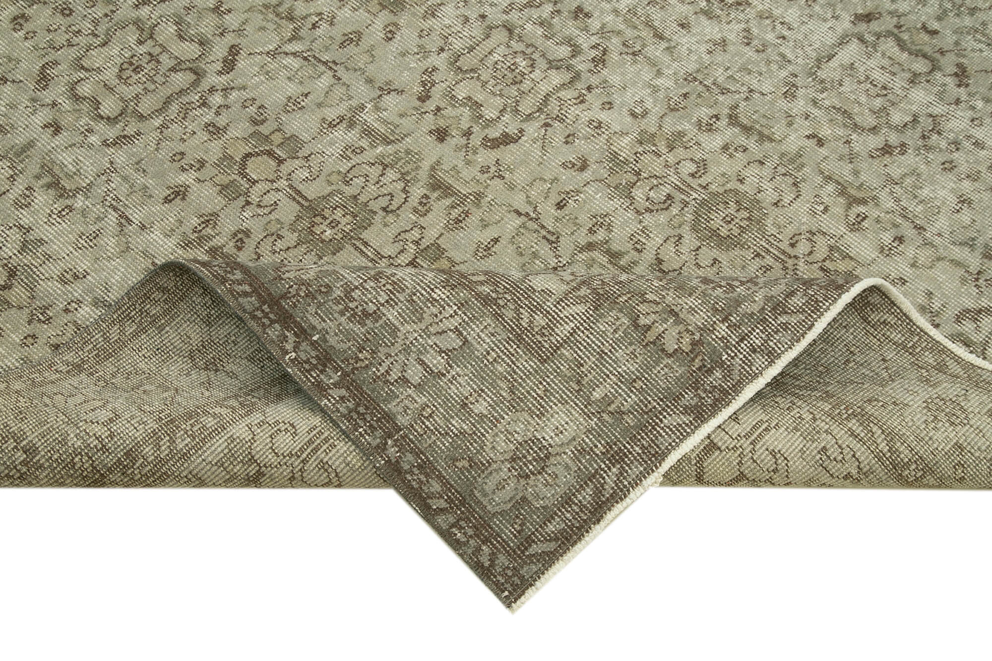 5x9 Grey Overdyed Rug - 30865