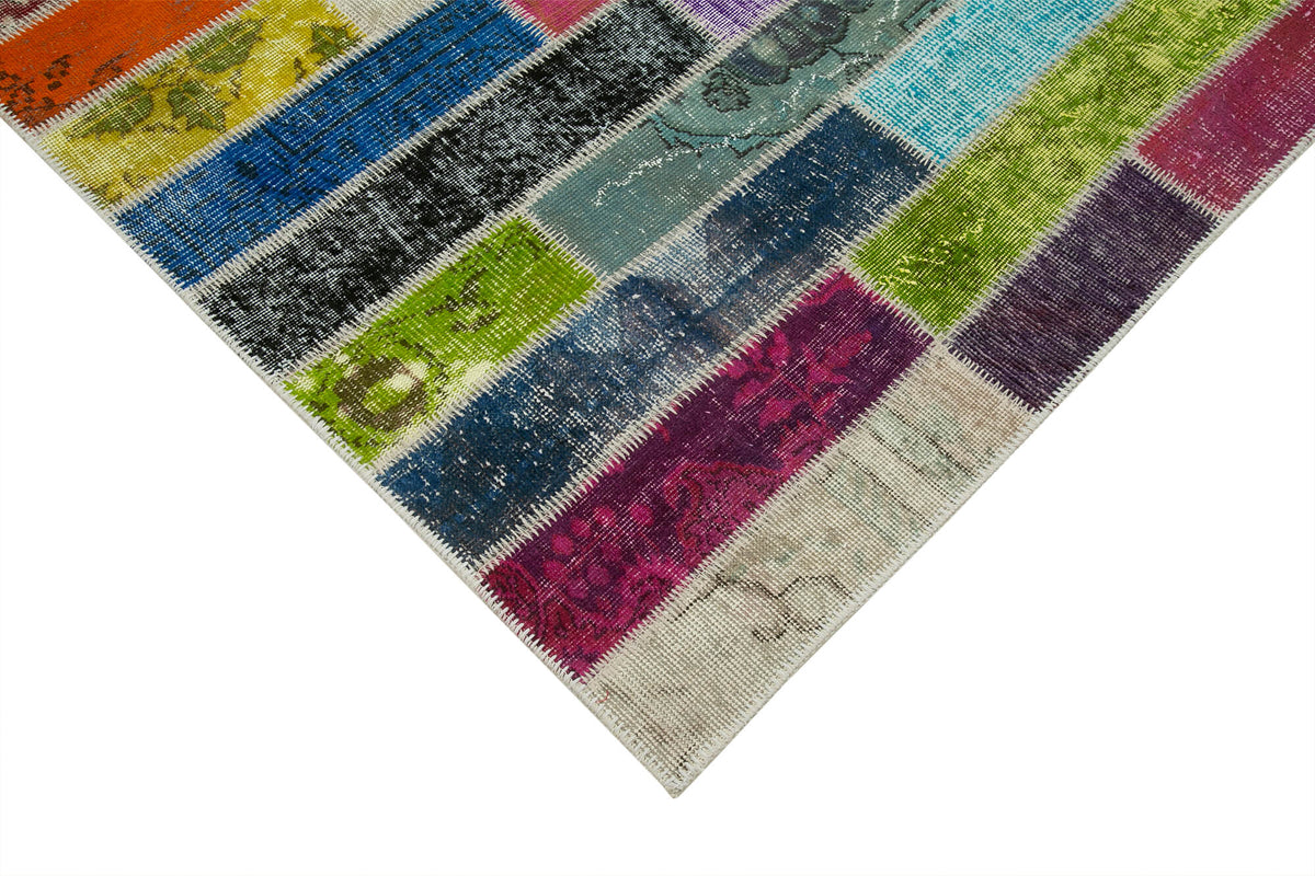 6x8 Multicolor Modern Patchwork Rug - 30963