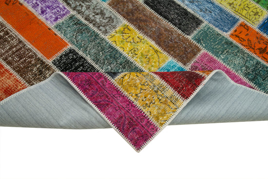 6x8 Multicolor Modern Patchwork Rug - 30963