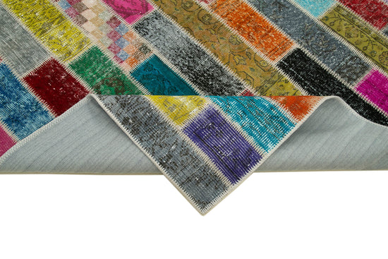 6x8 Multicolor Modern Patchwork Rug - 30964