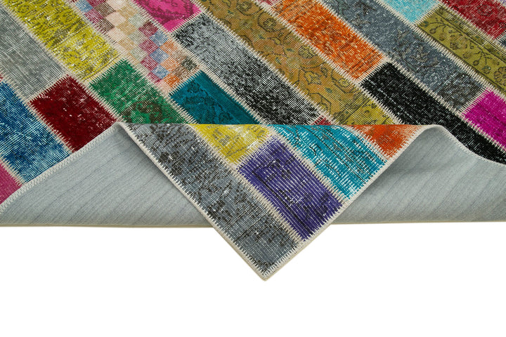 6x8 Multicolor Modern Patchwork Rug - 30964