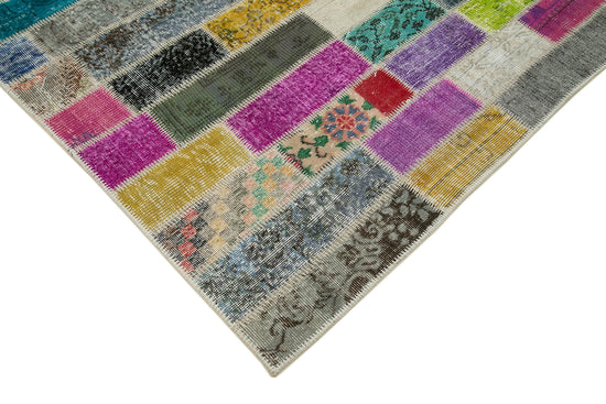 6x8 Multicolor Modern Patchwork Rug - 30965