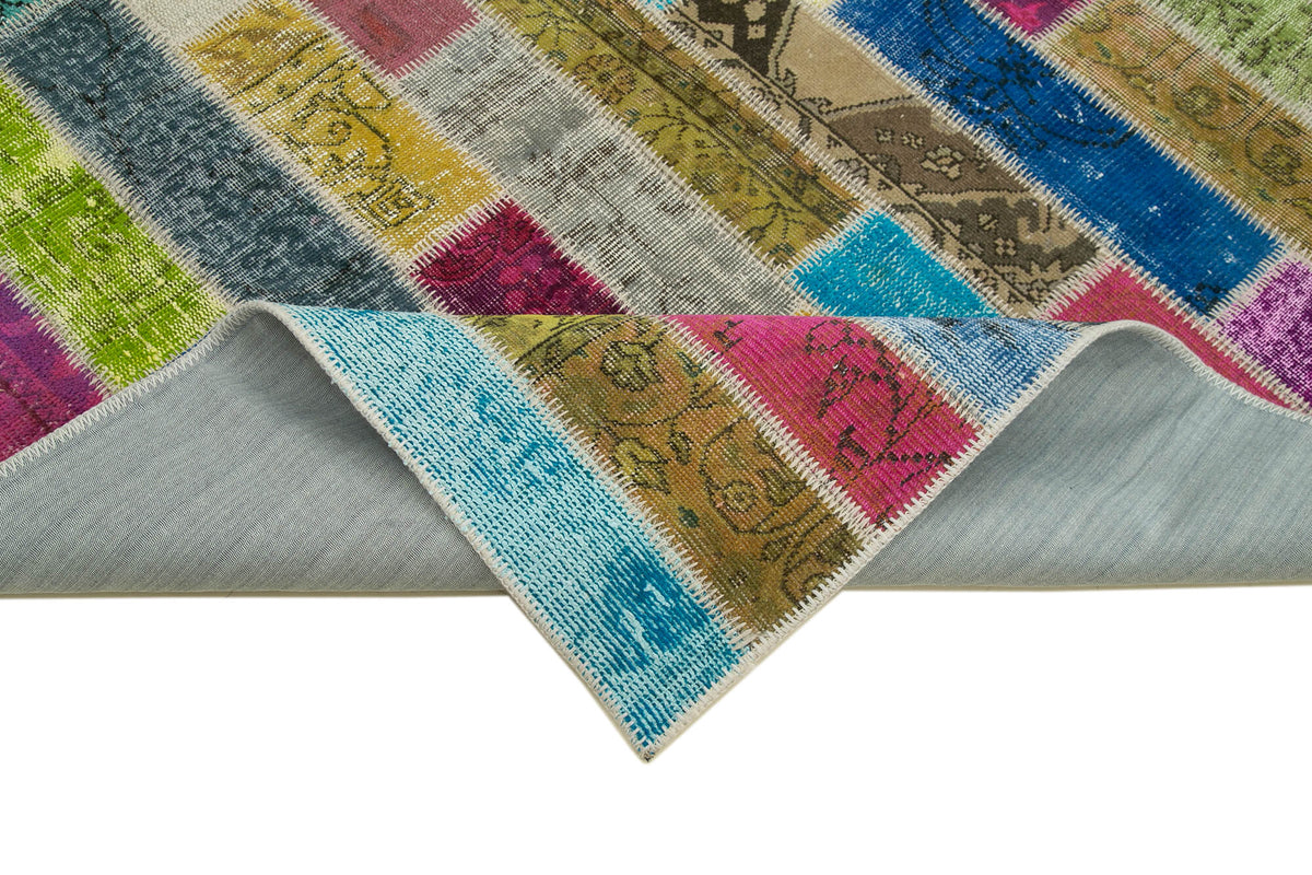 6x8 Multicolor Modern Patchwork Rug - 30965