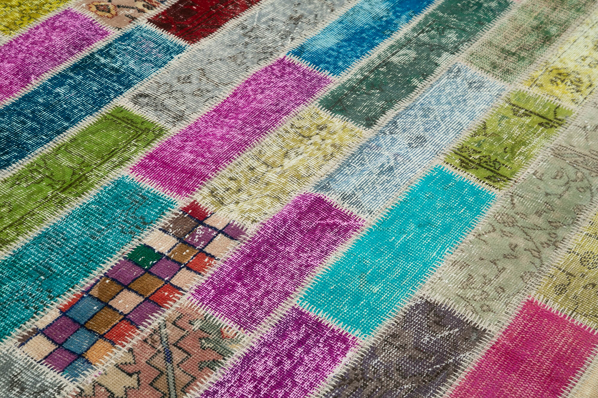 6x8 Multicolor Modern Patchwork Rug - 30966