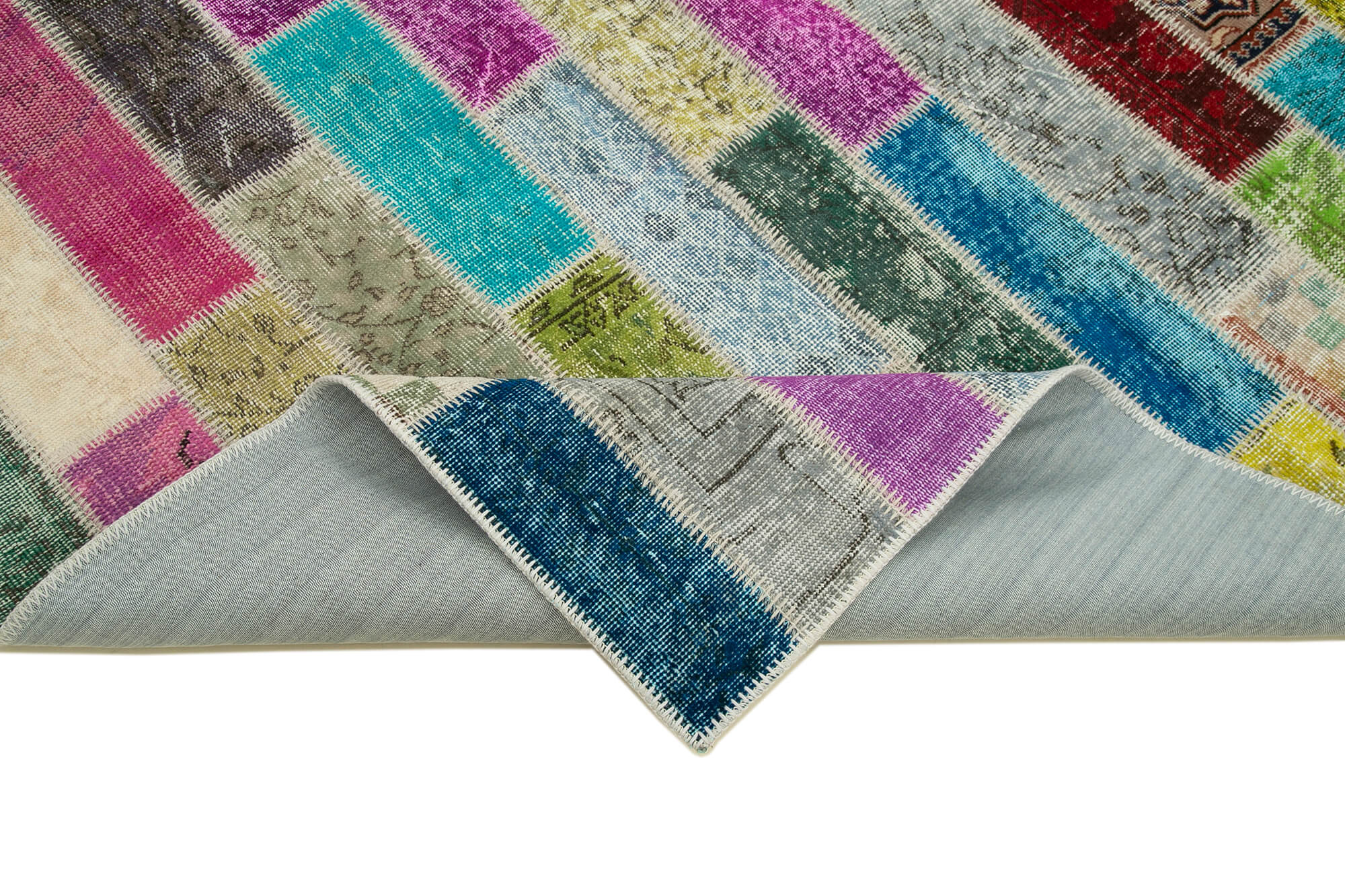 6x8 Multicolor Modern Patchwork Rug - 30966