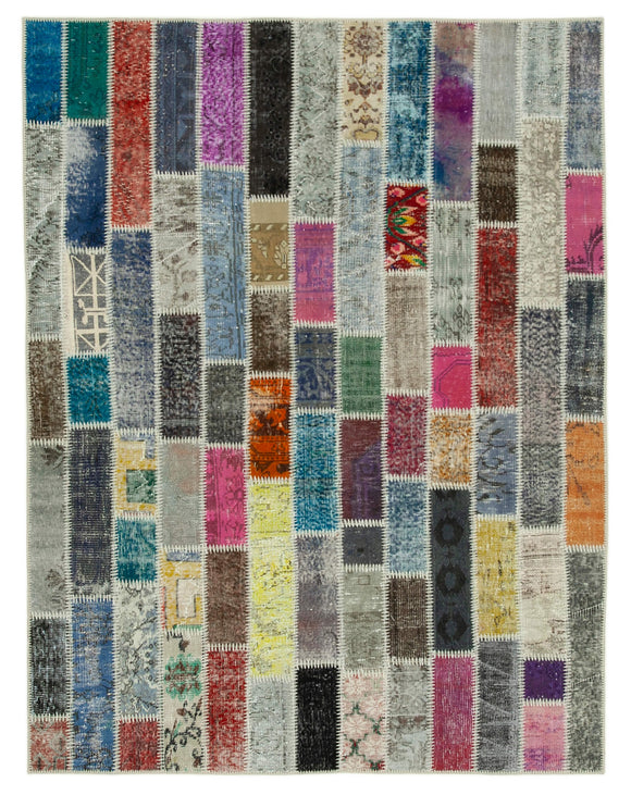 6x8 Multicolor Modern Patchwork Rug - 30967