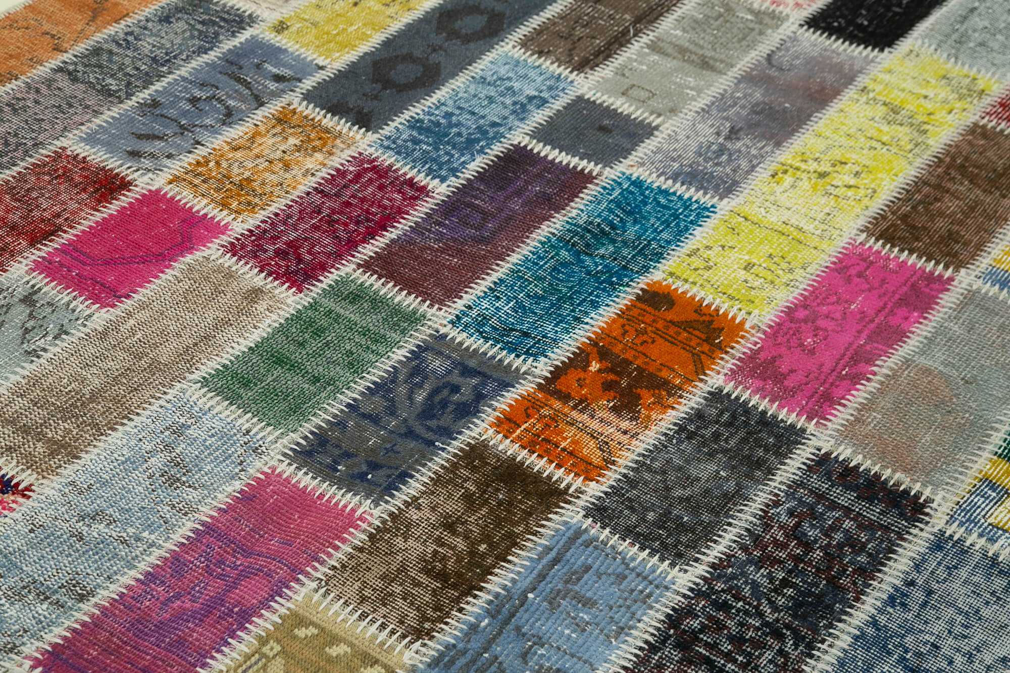 6x8 Multicolor Modern Patchwork Rug - 30967