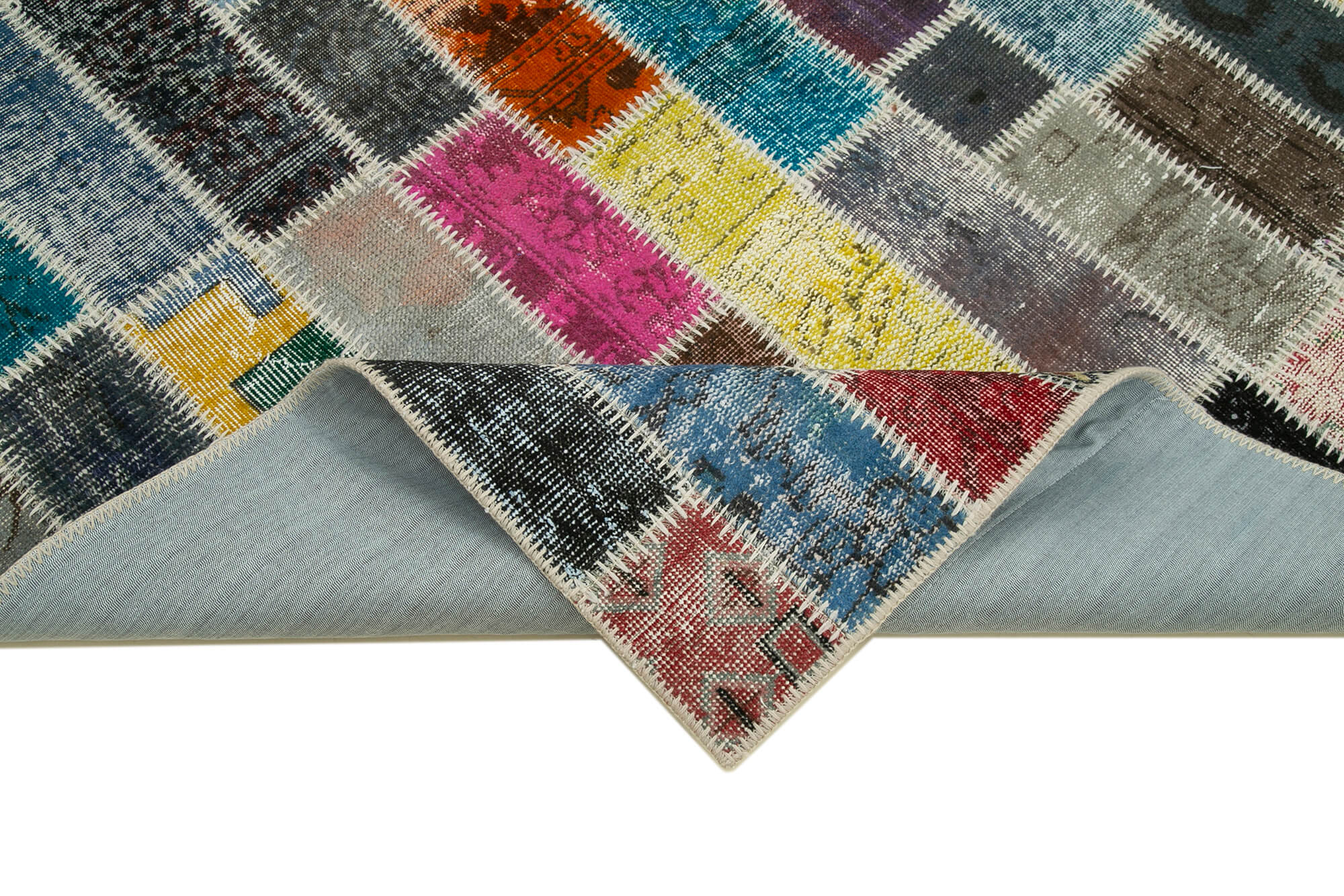 6x8 Multicolor Modern Patchwork Rug - 30967