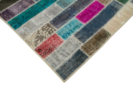 6x8 Multicolor Modern Patchwork Rug - 30968