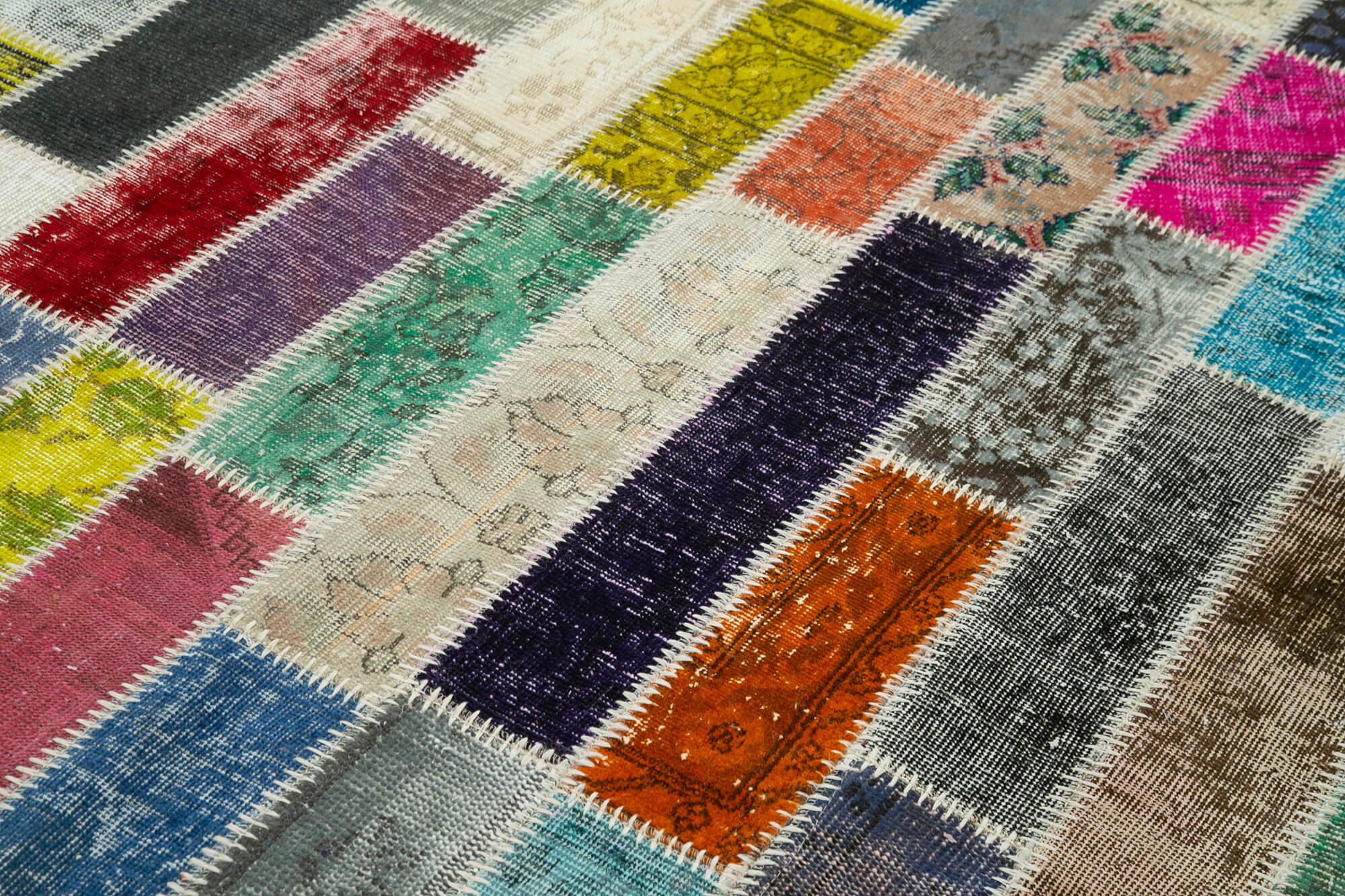 6x8 Multicolor Modern Patchwork Rug - 30968