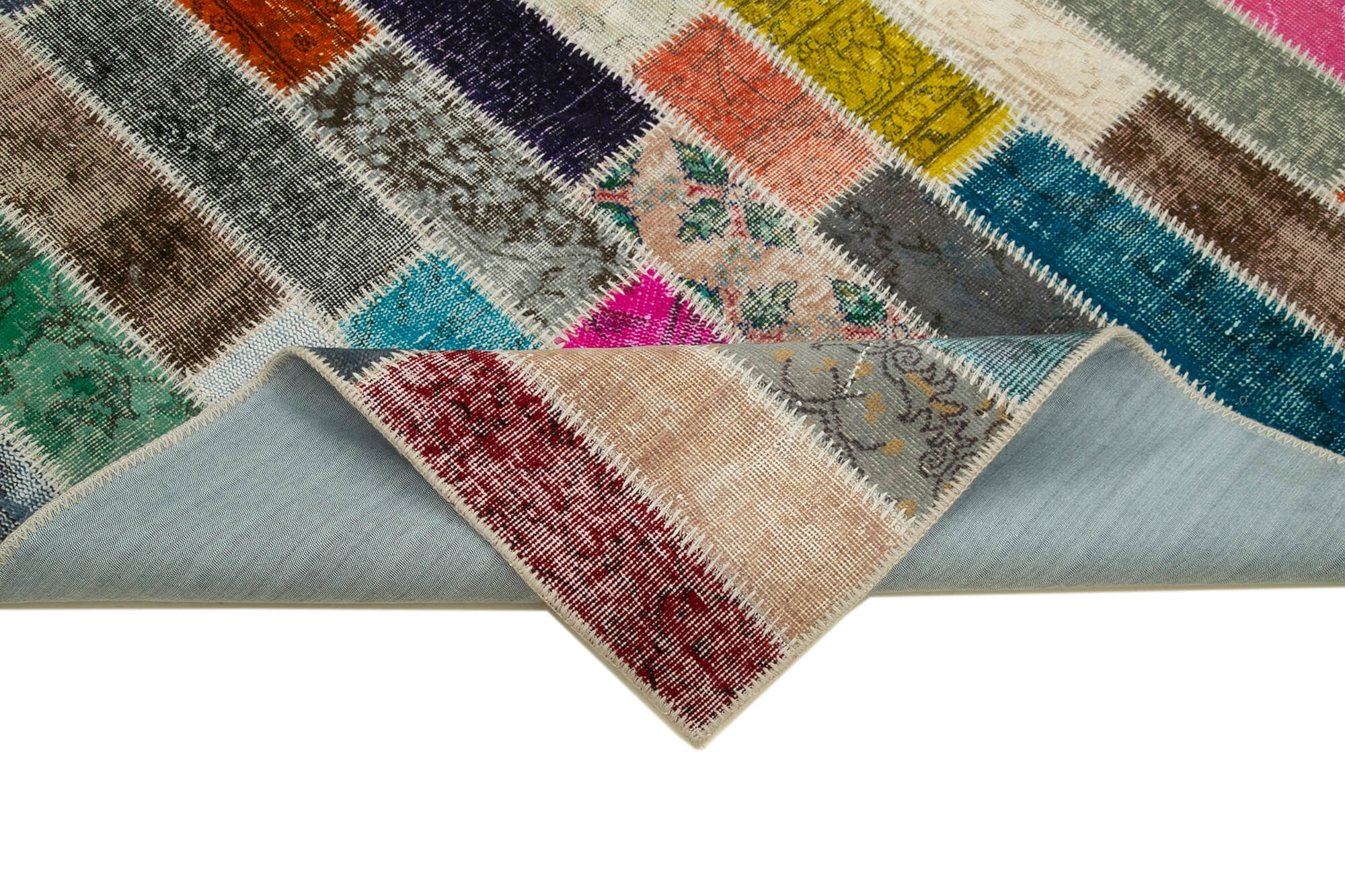 6x8 Multicolor Modern Patchwork Rug - 30968