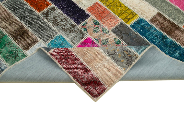 6x8 Multicolor Modern Patchwork Rug - 30968