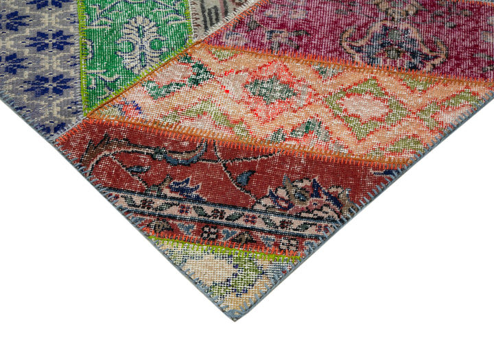 Patchwork Rug Design 8x10 Multicolor Modern Patchwork Rug - 30983