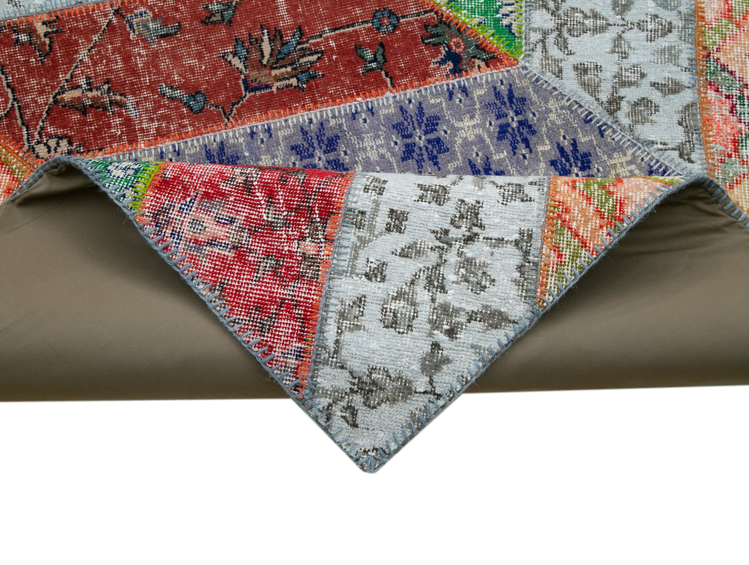 8x10 Multicolor Modern Patchwork Rug - 30983