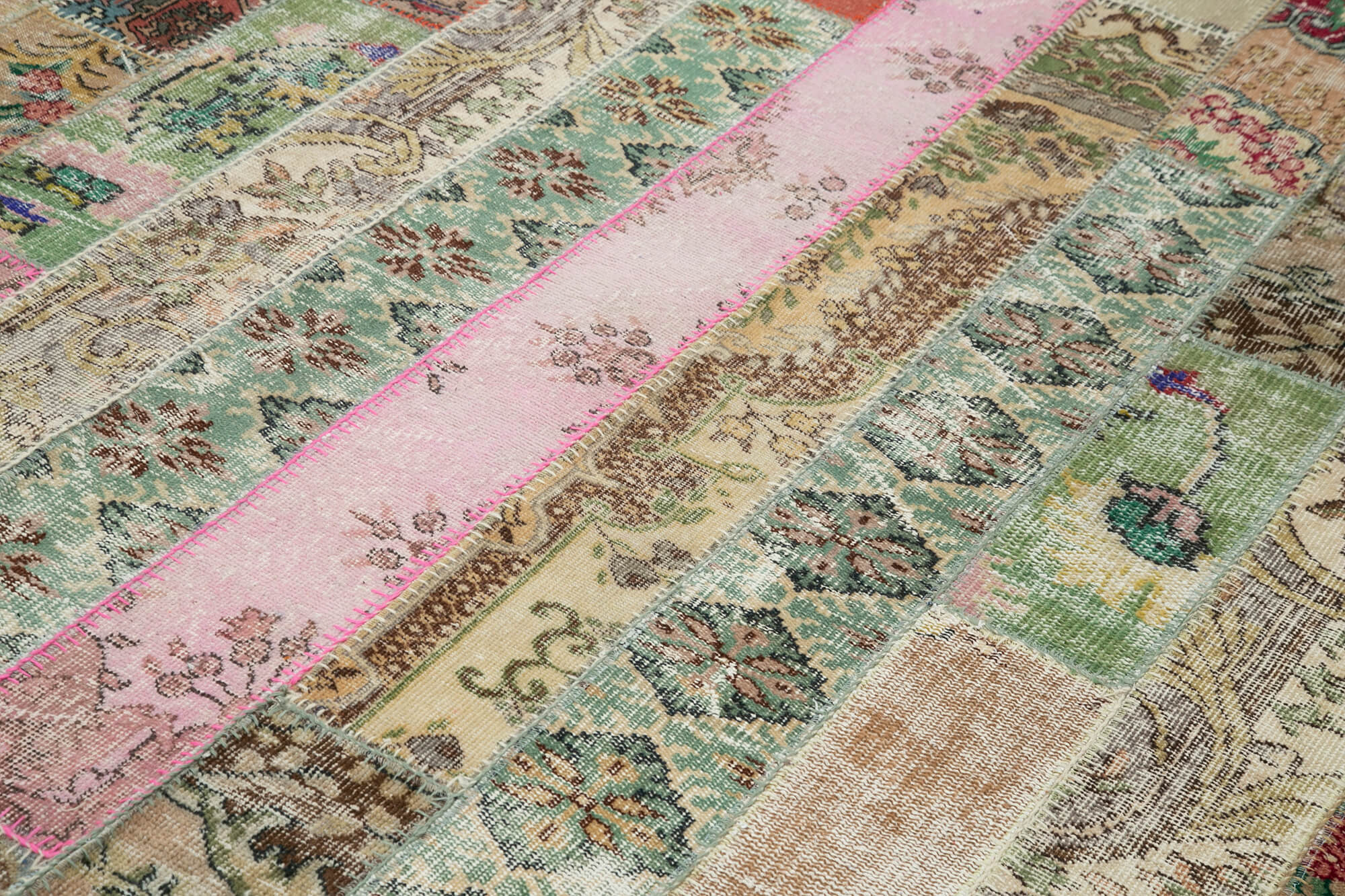 7x10 Multicolor Modern Patchwork Rug - 30989