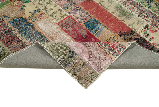 7x10 Multicolor Modern Patchwork Rug - 30990