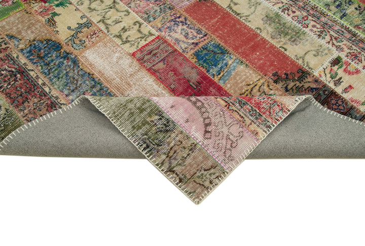 7x10 Multicolor Modern Patchwork Rug - 30990