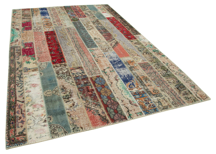 6x10 Multicolor Modern Patchwork Rug - 30992