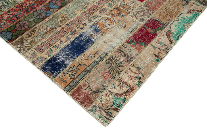 6x10 Multicolor Modern Patchwork Rug - 30992