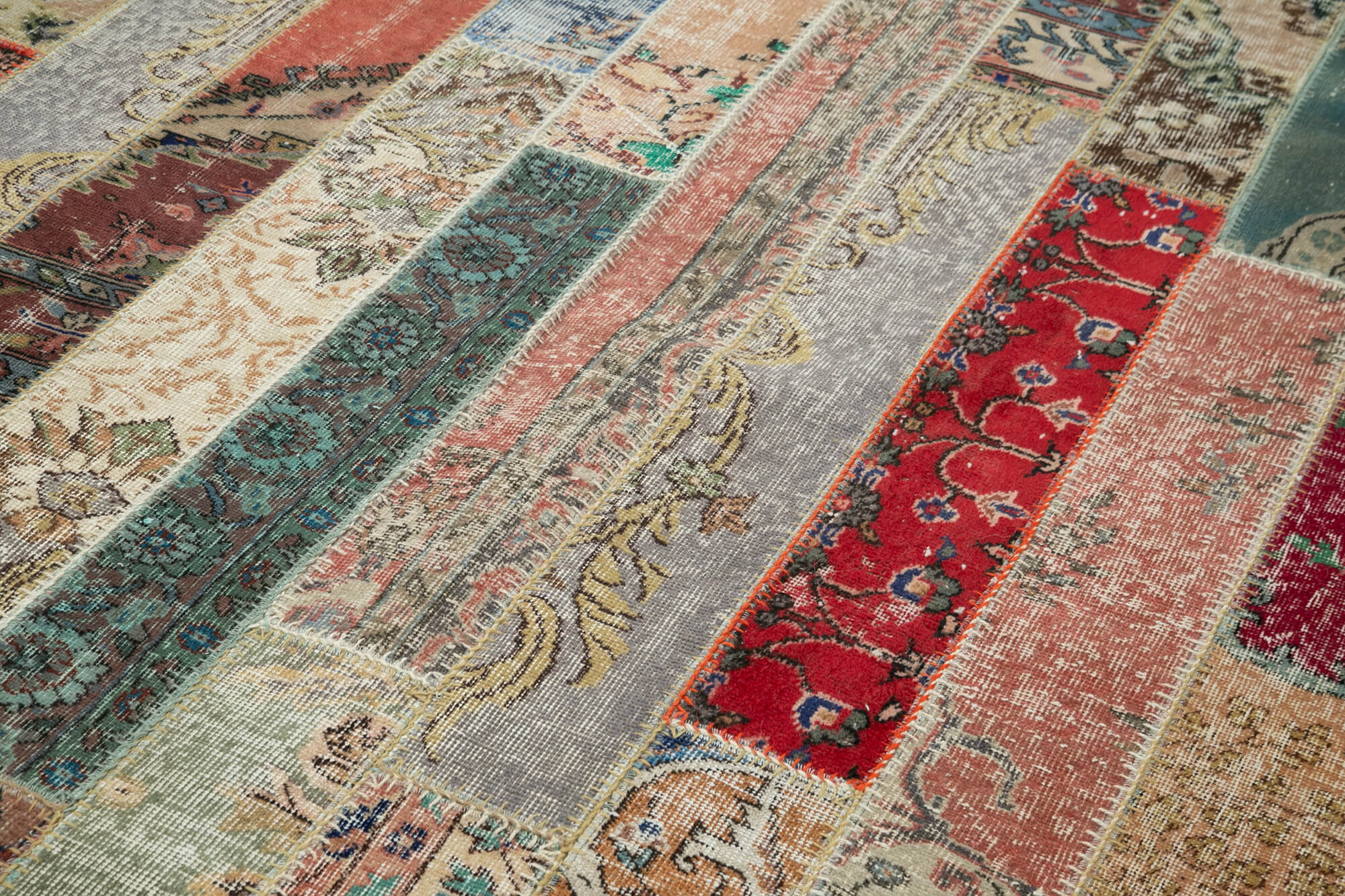 6x10 Multicolor Modern Patchwork Rug - 30992