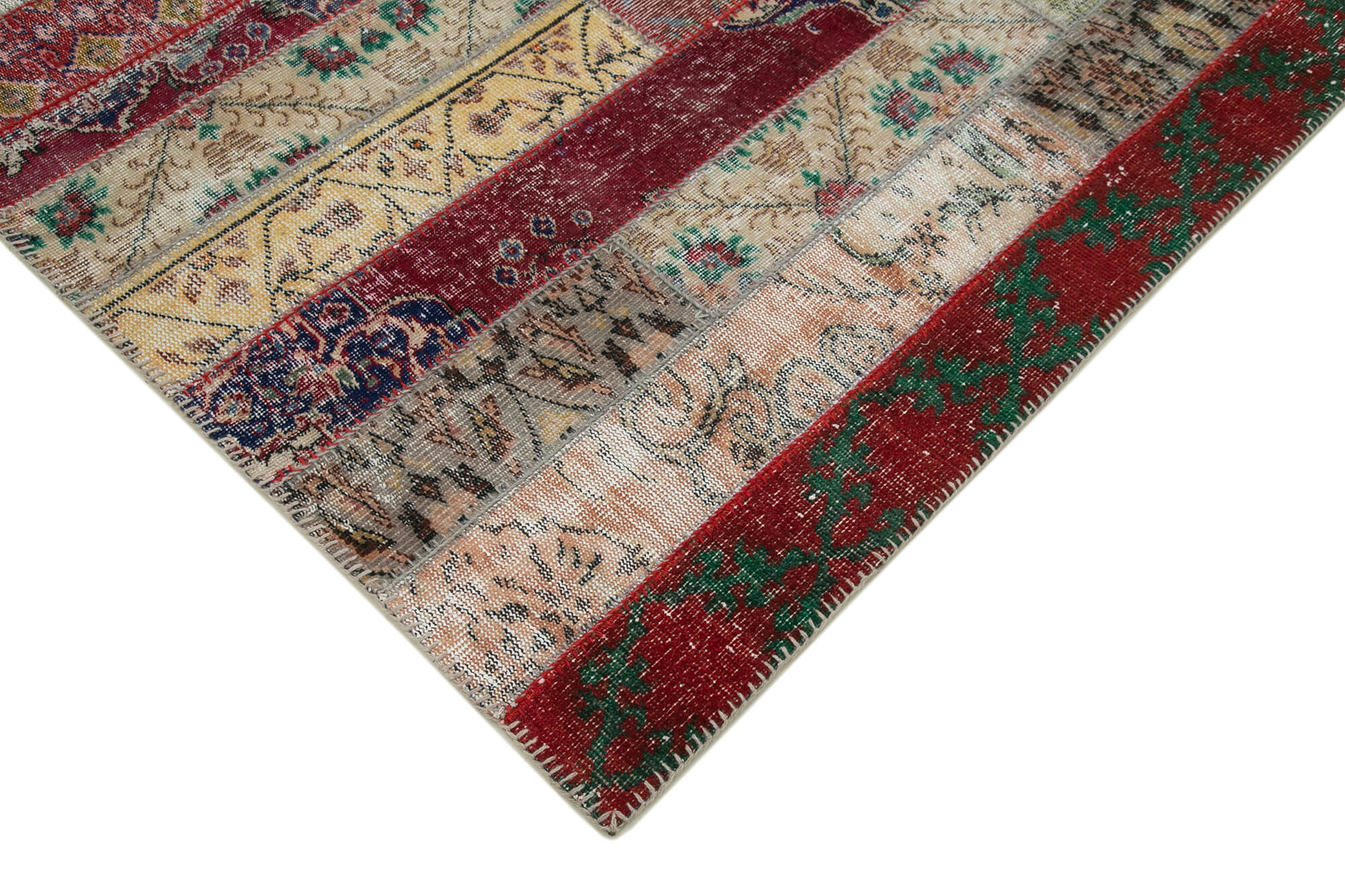 7x10 Multicolor Modern Patchwork Rug - 30995