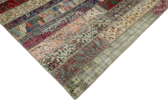 7x10 Multicolor Modern Patchwork Rug - 30996