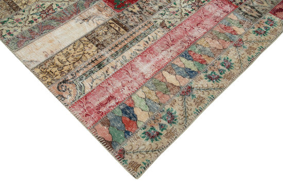 7x10 Multicolor Modern Patchwork Rug - 30997