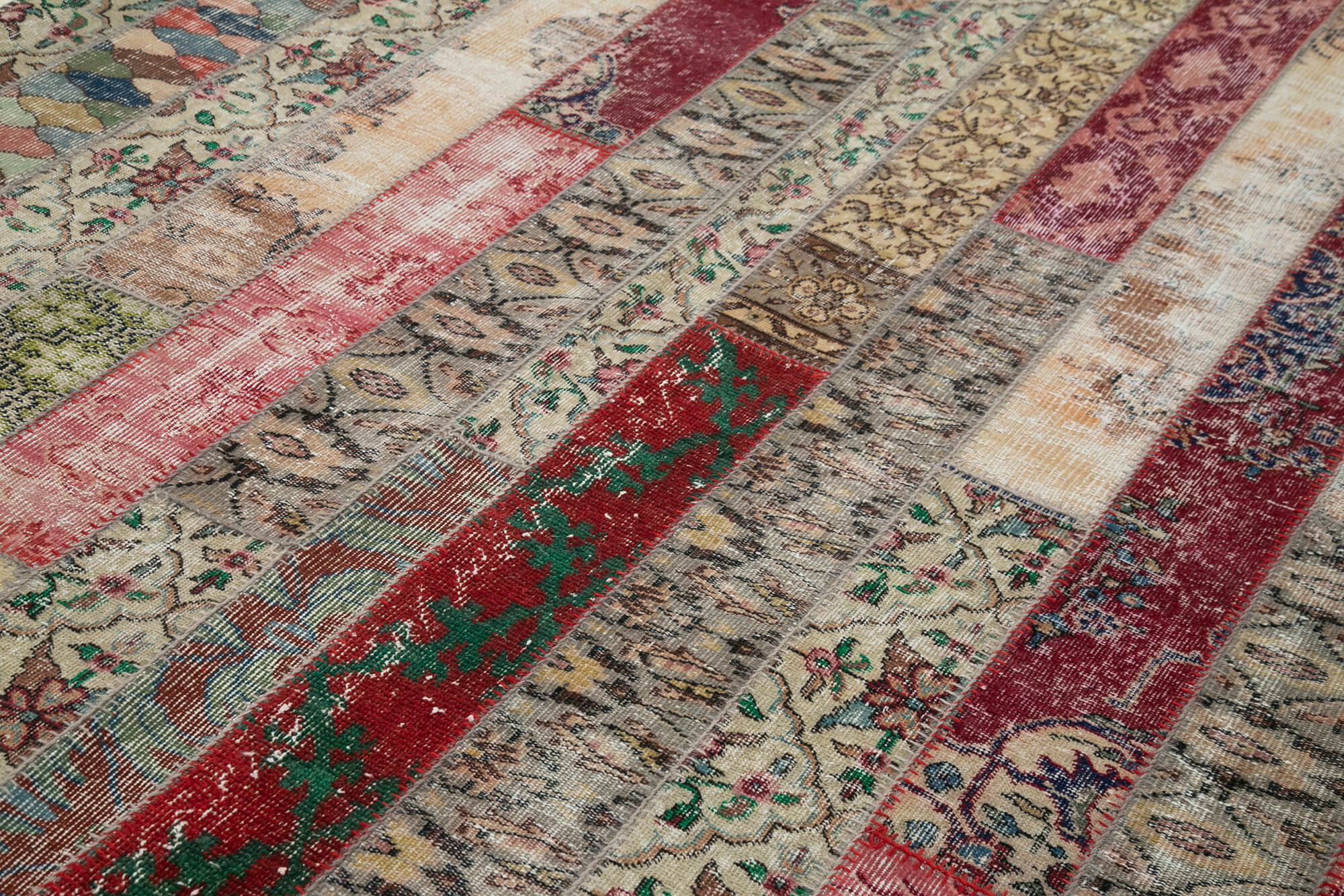 7x10 Multicolor Modern Patchwork Rug - 30997
