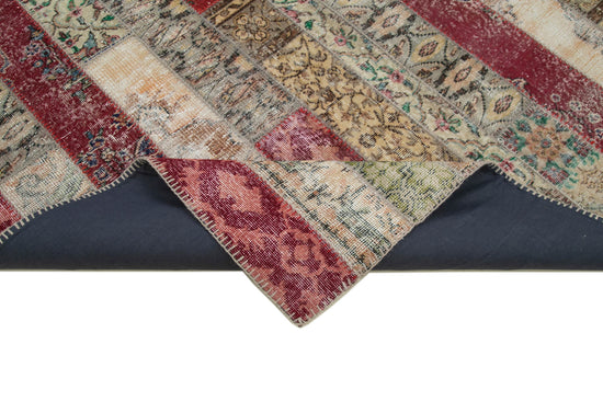 7x10 Multicolor Modern Patchwork Rug - 30997
