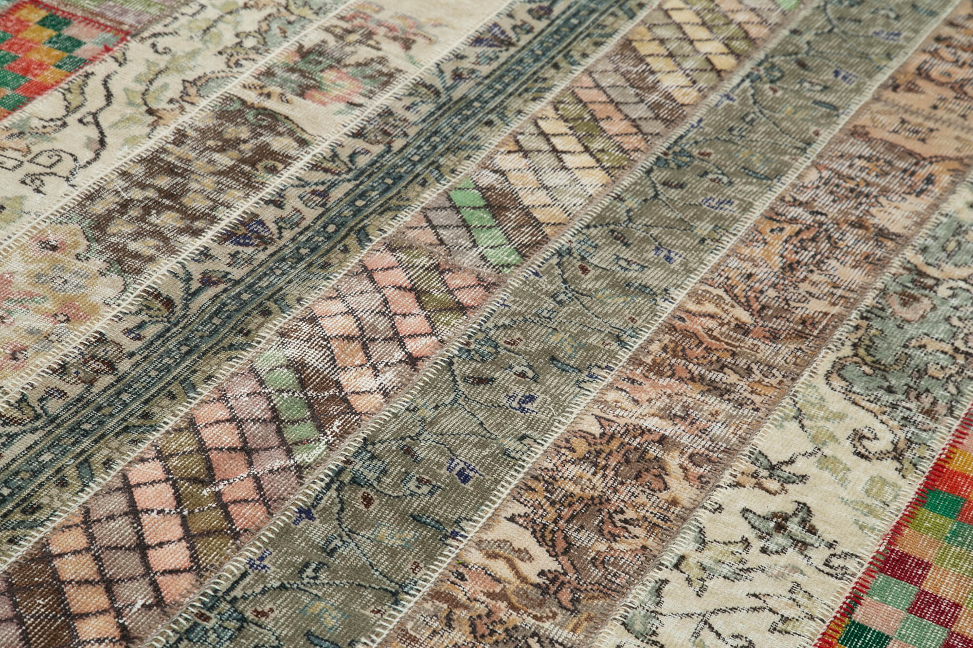 7x10 Multicolor Modern Patchwork Rug - 30998