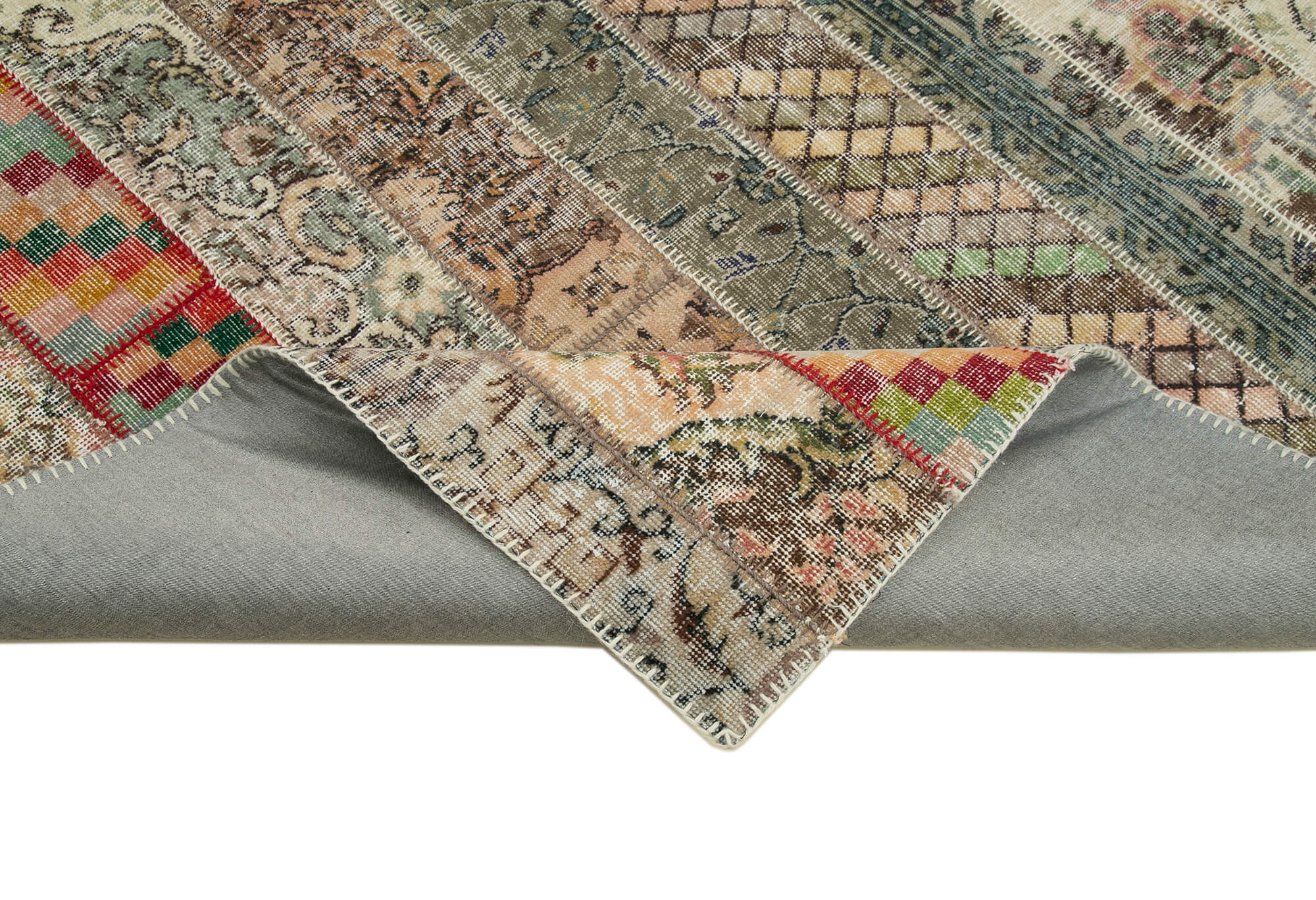7x10 Multicolor Modern Patchwork Rug - 30998