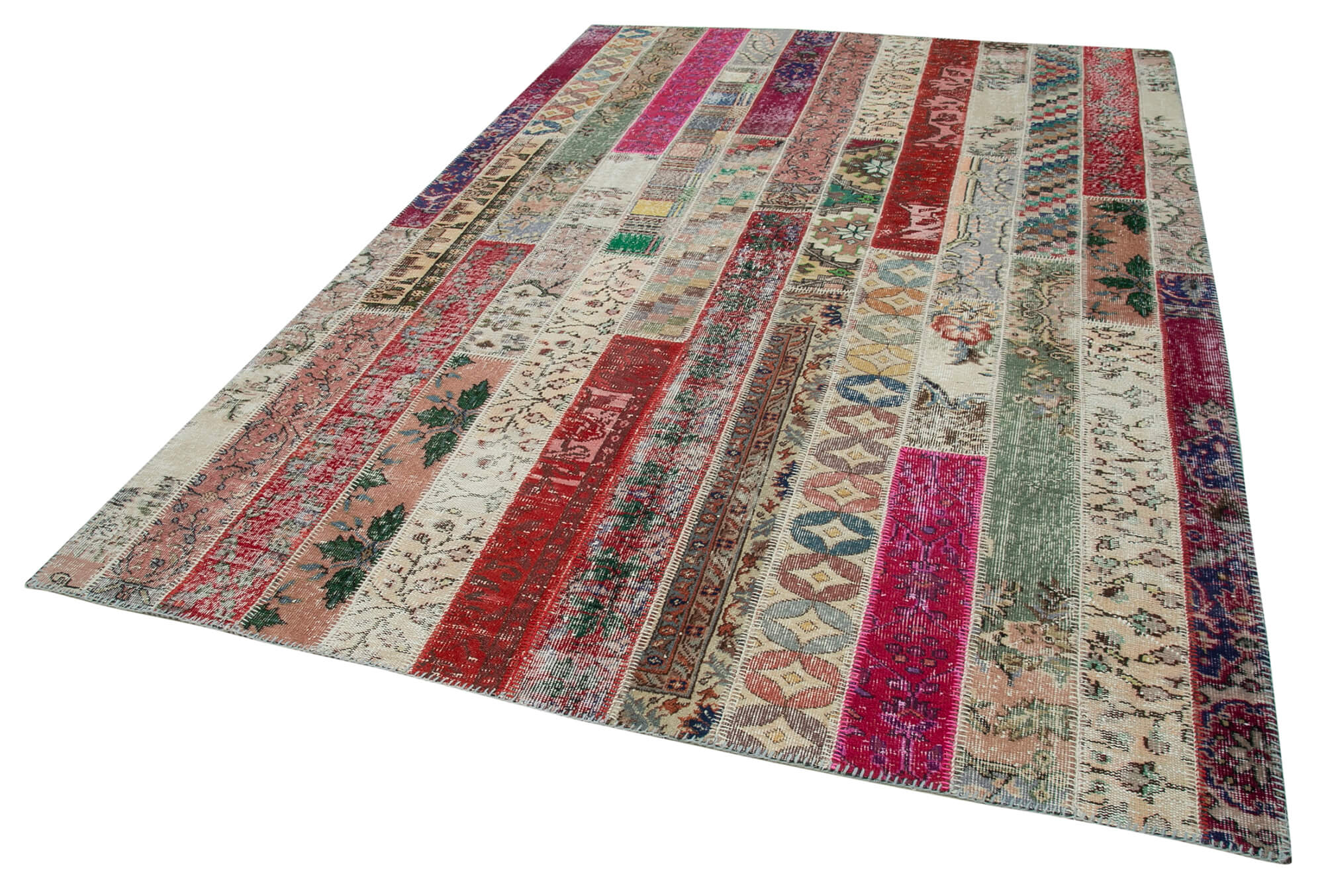 7x10 Multicolor Modern Patchwork Rug - 31005