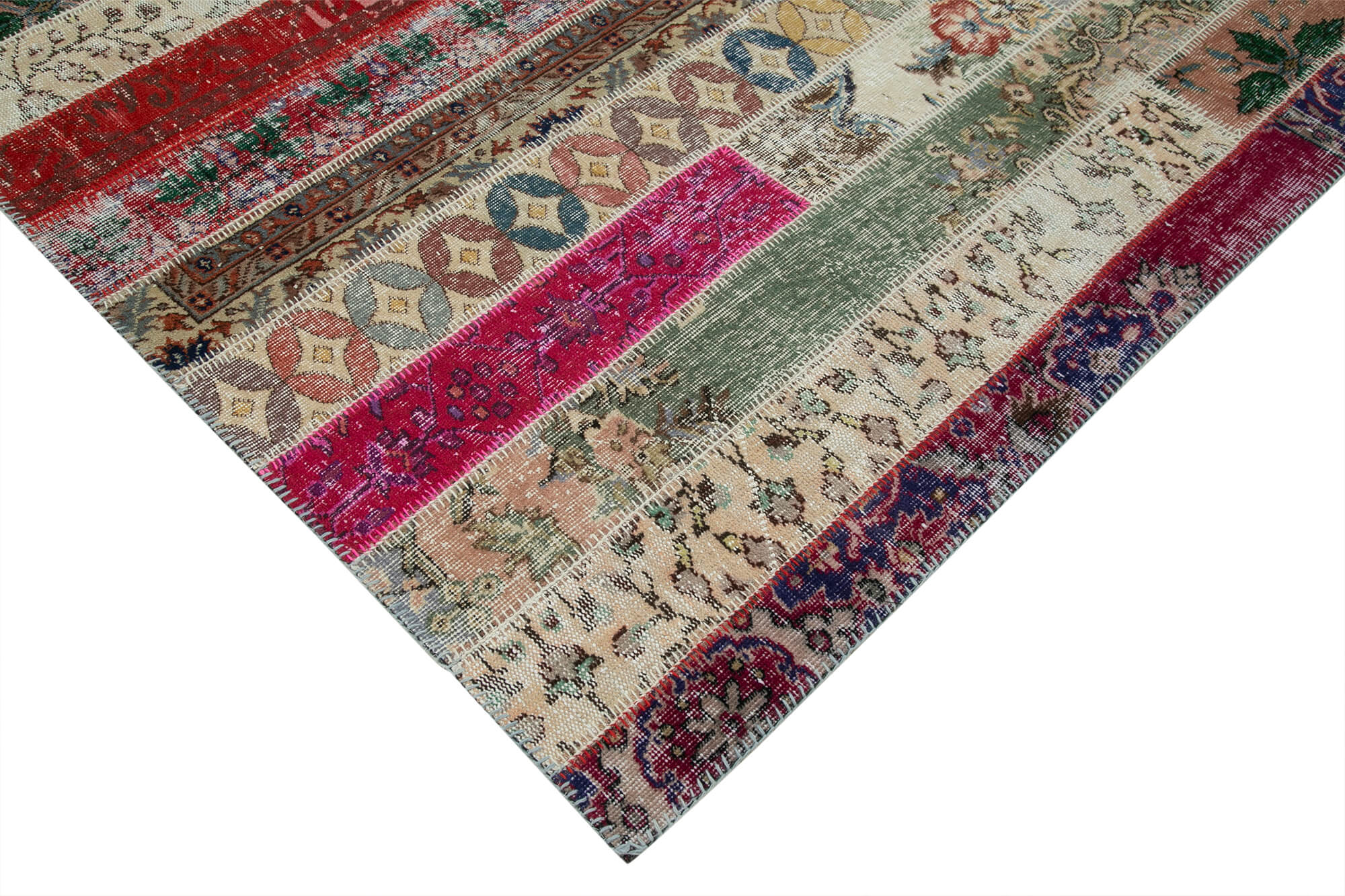 7x10 Multicolor Modern Patchwork Rug - 31005
