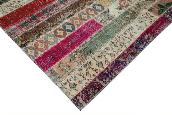7x10 Multicolor Modern Patchwork Rug - 31005
