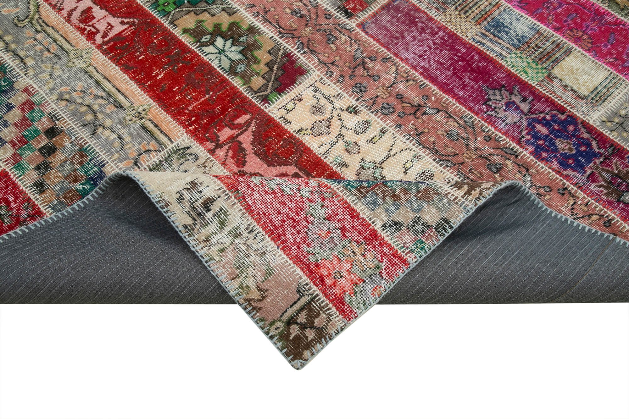 7x10 Multicolor Modern Patchwork Rug - 31005