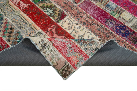 7x10 Multicolor Modern Patchwork Rug - 31005