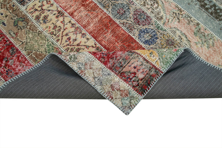 7x10 Multicolor Modern Patchwork Rug - 31006