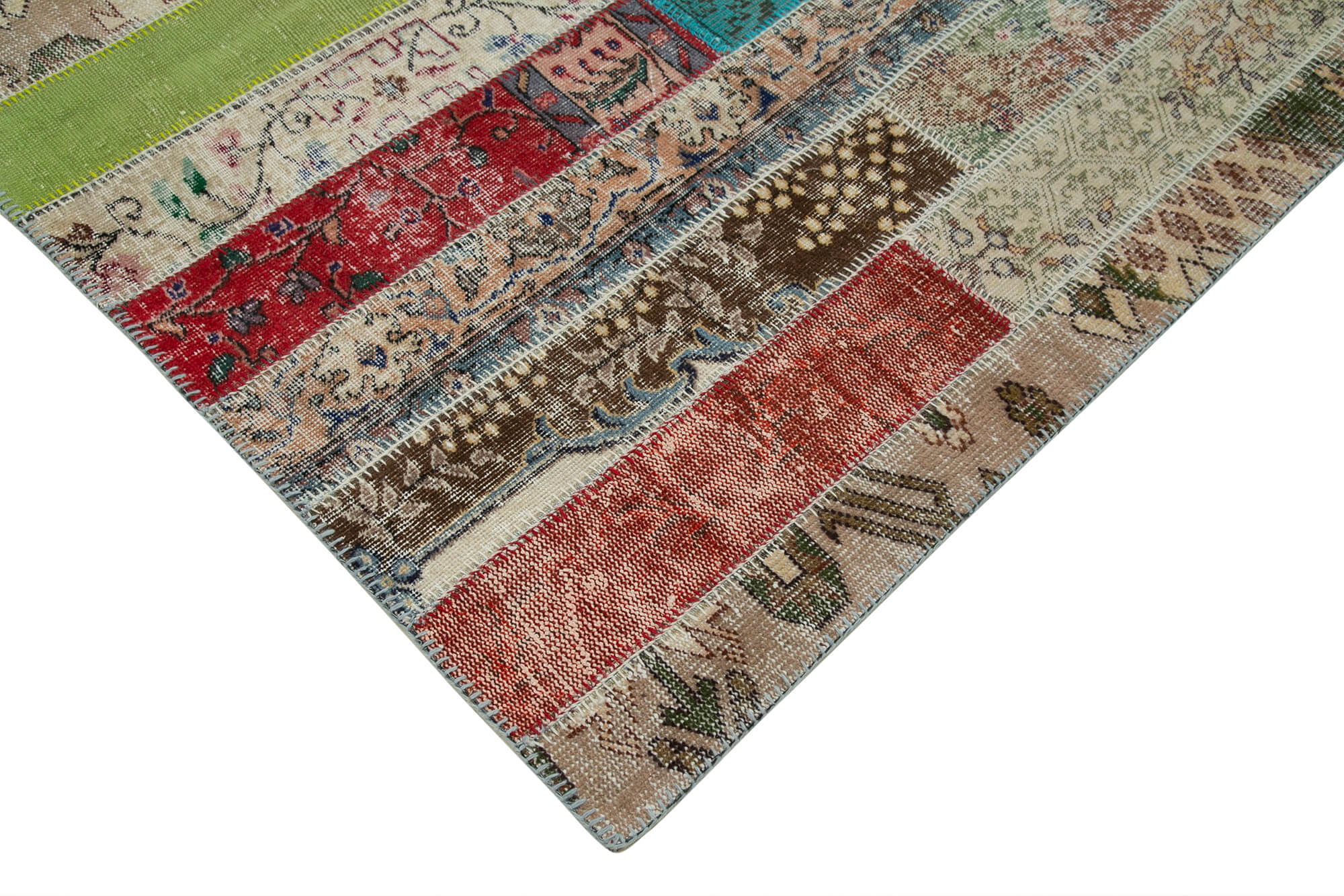 7x10 Multicolor Modern Patchwork Rug - 31007