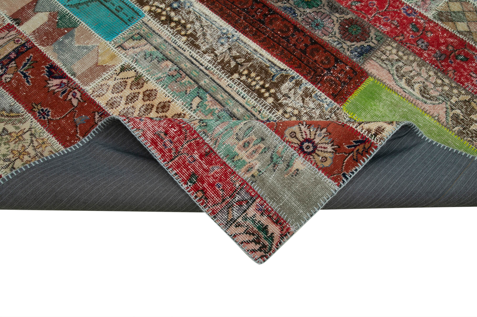 7x10 Multicolor Modern Patchwork Rug - 31007
