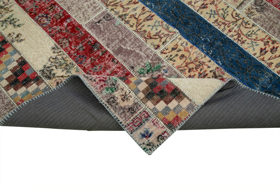 7x10 Multicolor Modern Patchwork Rug - 31014