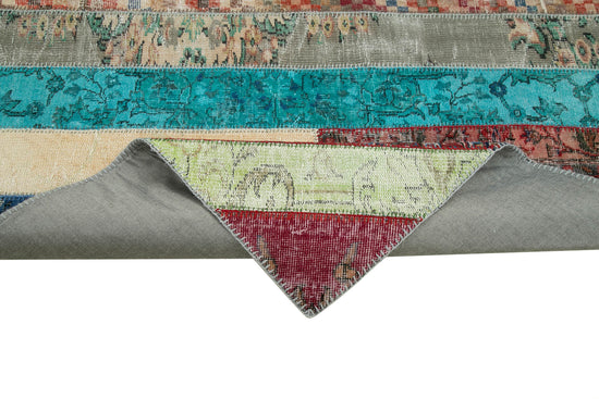 7x10 Multicolor Modern Patchwork Rug - 31016