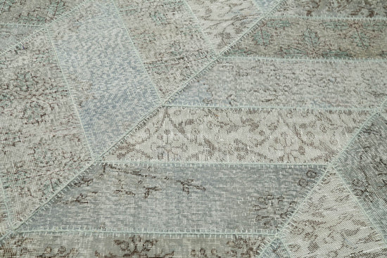 6x9 Grey Modern Patchwork Rug - 31023